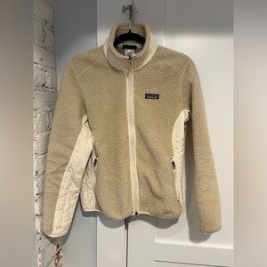 Women’s Patagonia Retro X FLEECE Jacket, Cream, size M